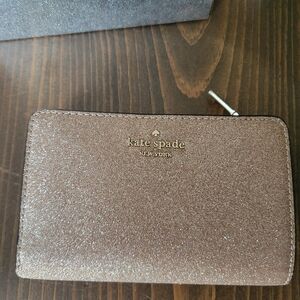 Kate Spade Rose Gold Glitter Wallet NIB